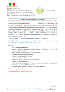 Examen partiel NRJ ENSA 2025
