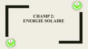 Énergie solaire photovoltaïque : Conception et dimensionnement
