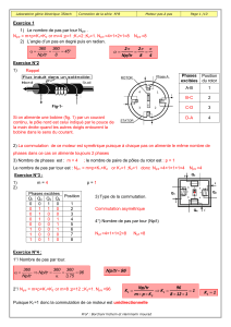 Correction d'exercices : Moteurs pas à pas - Génie électrique