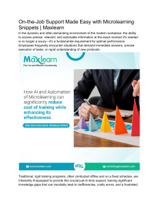 On-the-Job Support Made Easy with Microlearning Snippets   Maxlearn (2)