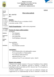 Observation Médicale - FA et Cardioversion
