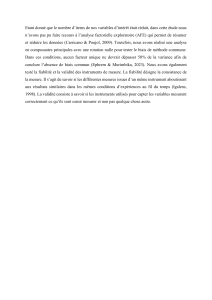 Analyse ACP et Biais de Méthode Commune