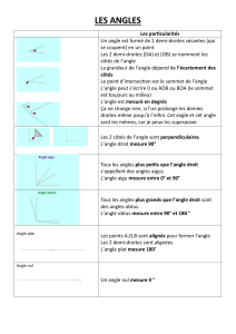Les Angles : Définitions et Types d'Angles