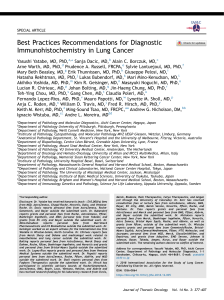 Lung Cancer IHC Best Practices: A Diagnostic Guide