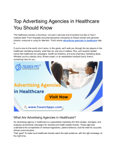 Top Advertising Agencies in Healthcare You Should Know
