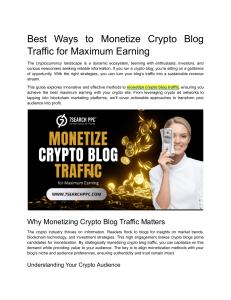Monetize Crypto Blog Traffic: Maximize Earnings Guide