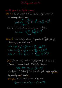D&eacute;veloppement Limit&eacute; : Formule de Taylor-Young