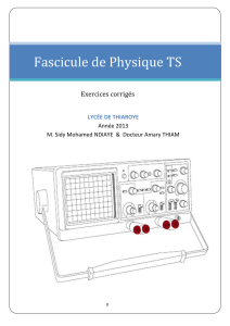 Physique TS : Exercices Corrigés Cinématique et Dynamique