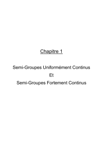 Semi-Groups: Uniformly & Strongly Continuous