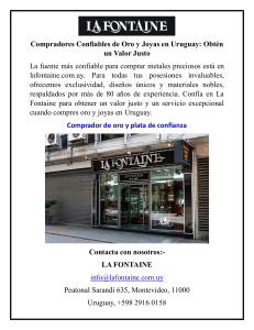 Compradores Confiables de Oro y Joyas en Uruguay Obtén un Valor Justo