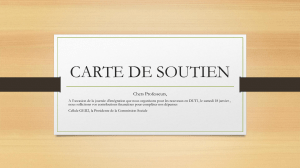 CARTE DE SOUTIEN