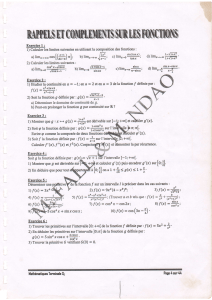 Exercices de Maths Terminale S2 : Limites, Continuité, Dérivabilité