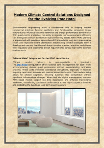 Modern Climate Control Solutions Designed for the Evolving Ptac Hotel