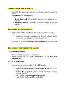 Droit Social au Maroc : Définition, Évolution et Contrat de Travail