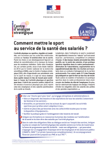 Comment mettre le sport au service de la santé des salariés