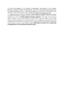 Un réseau informatique