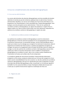 Sources de données démographiques : Administratives et bases de données