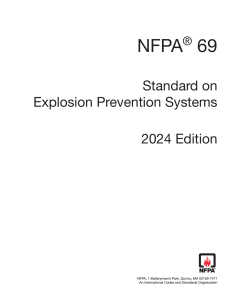 NFPA 69: Explosion Prevention Systems Standard (2024)