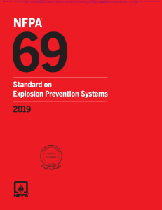 NFPA 69: Explosion Prevention Systems Standard (2019)