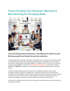 Future-Proofing Your Business  MaxLearn's Microlearning for Emerging Risks
