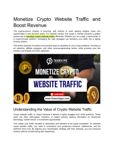 Monetize Crypto Website Traffic and Boost Revenue