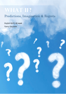 Séquence - What if - Feuilles élèves