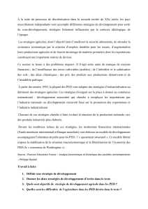 ACTIVITE SUR LES STRATEGIES DE DEVELOPPEMENT