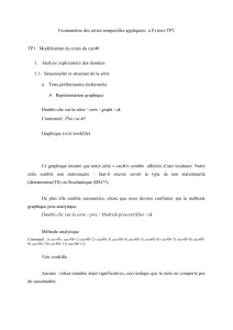 Econométrie des séries temporelles : TP Eviews CAC40