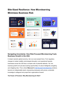 Microlearning for Business Risk Mitigation