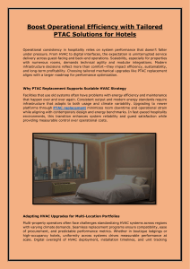 Boost Operational Efficiency with Tailored PTAC Solutions for Hotels