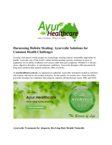 Harnessing Holistic Healing Ayurvedic Solutions for Common Health Challenges