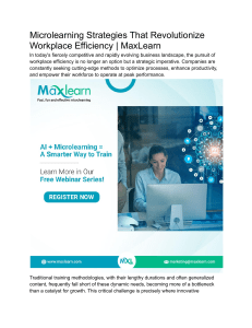 Microlearning Strategies That Revolutionize Workplace Efficiency   MaxLearn