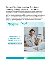 Demystifying Microlearning  The Smart Training Strategy Explained   MaxLearn