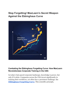 Stop Forgetting! MaxLearn’s Secret Weapon Against the Ebbinghaus Curve