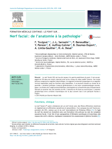 Nerf facial : anatomie et pathologie