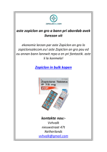 Zopiclon in bulk kopen