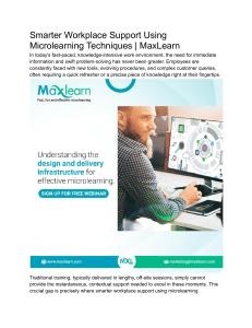 Microlearning for Smarter Workplace Support | MaxLearn