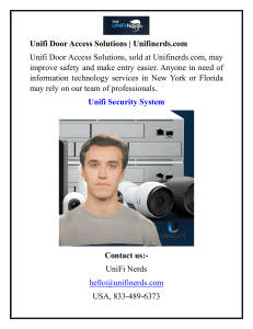 Unifi Door Access Solutions Unifinerds.com