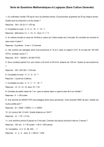 Questions Logiques Mathematiques