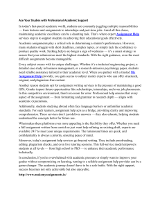 Ace Your Studies with Professional Academic Support