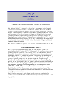 NFPA 72 - 2002