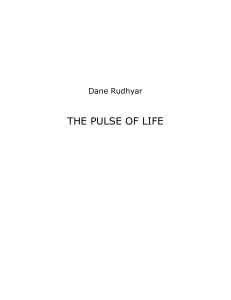 The Pulse of Life: Dualism and Human Experience