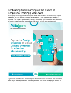 Embracing Microlearning as the Future of Employee Training   MaxLearn