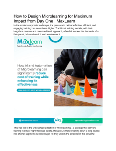 How to Design Microlearning for Maximum Impact from Day One   MaxLearn