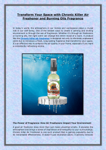 Transform Your Space with Chronic Killer Air Freshener and Burning Oils Fragrance