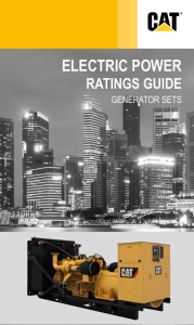 Cat Generator Set Ratings Guide: Diesel & Gas Power Specs