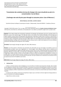 Pass-through : Taux de change et prix du p&eacute;trole au Maroc