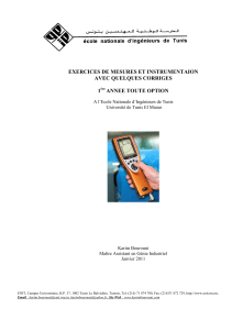 Livre Exercices Instrumentation 2011