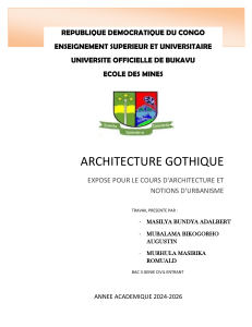 Architecture Gothique: Présentation sur l'architecture gothique