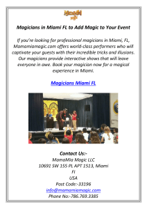 Magicians Miami FL